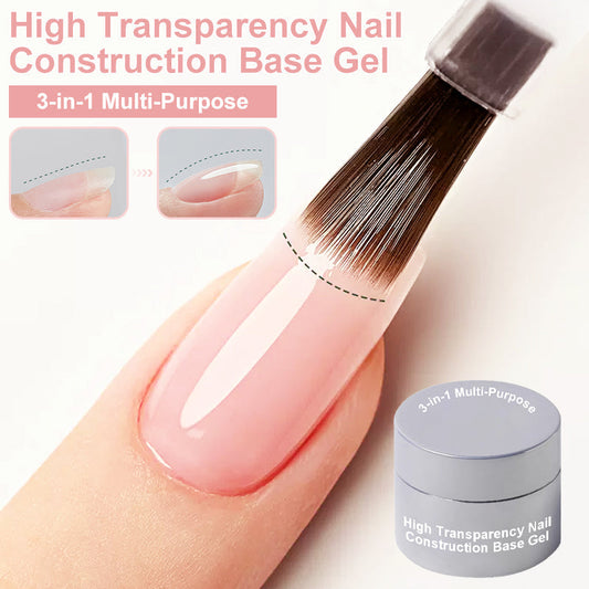 🎉Achetez 3 Obtenez 2 Gratuit💅Base de construction d'ongles 3-en-1 multi-usages à haute transparence Gel de construction d'ongles