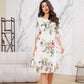⏳ Temps limité 50% de réduction ! 🌸👗Robe en mousseline de soie rouge avec pétales