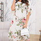 ⏳ Temps limité 50% de réduction ! 🌸👗Robe en mousseline de soie rouge avec pétales