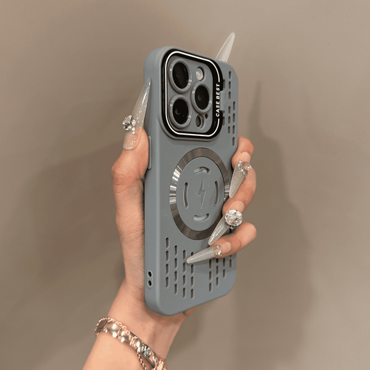 🔥🔋Housse de sécurité en silicone souple avec étui de chargement magnétique ultra-rapide pour iPhone 📱💎