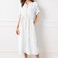 ⏳Réductions temporaires Super-Économies ⏳👗Robe chemisier long rayé col V pour femme
