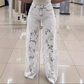 💃Mode été en avant🌸🔥 Jeans épissés avec dentelle