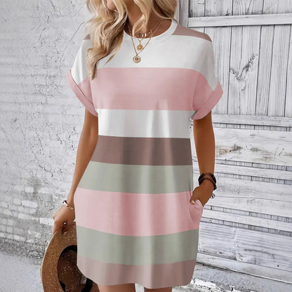 💘Été - Meilleurs prix💘Robes décontractées à col rond pour femmes(🔥58% de réduction)