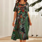 ⏰Limited-time discount🌴Robe fluide aux couleurs tropicales vives💯