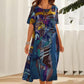 ⏰Limited-time discount🌴Robe fluide aux couleurs tropicales vives💯
