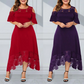 ✨Soldes d'été - 50% de réduction✨💃Dame élégante robe à épaules dénudées avec ourlet en dentelle