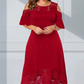 ✨Soldes d'été - 50% de réduction✨💃Dame élégante robe à épaules dénudées avec ourlet en dentelle