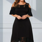 ✨Soldes d'été - 50% de réduction✨💃Dame élégante robe à épaules dénudées avec ourlet en dentelle