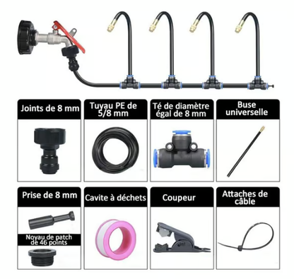 💧 52% DE RÉDUCTION ! 🔥 Système d'Irrigation Automatique de Jardin Incurvé à 360° – Arrosage Uniforme, Économie d'Eau & Installation Facile 🌿