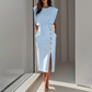 👗 52% DE RÉDUCTION! 🌸 Robe Midi Fendue Élégante pour Femme – Tissu Fluide, Coupe Flatteuse & Parfaite Pour Les Journées Ensoleillées Ou Les Soirées Estivales 💃