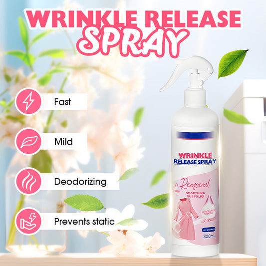 ✨ PROMO LIMITÉE 52% DE RÉDUCTION ! 🧴 Spray Antirides Multifonctionnel – Élimine Plis, Neutralise Odeurs, Sans Repassage 💧