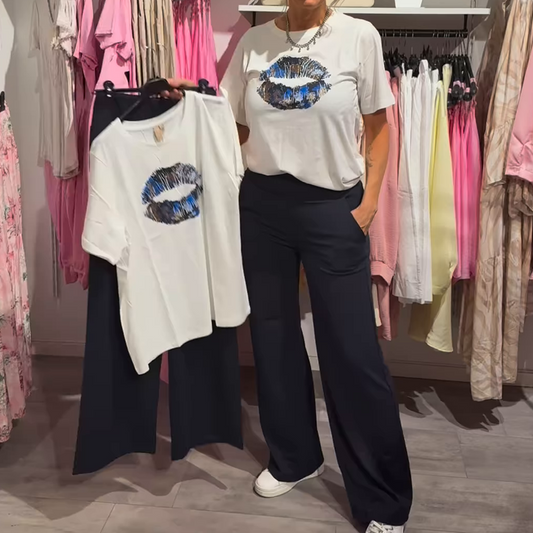 ⏳Vente 50% de réduction⏰💃Ensemble 2 pièces haut et pantalon imprimés pour femme