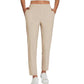 ❤️‍🔥Soldes d'été 50 % de réduction🏆Pantalon élastique pour femme à taille haute et poches zippées