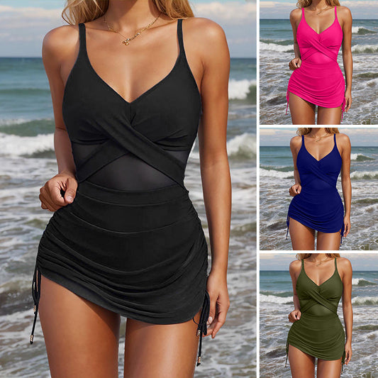 Maillot de bain sexy en maille solide