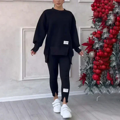 Ensemble sweat-shirt et leggings décontractés pour femmes, réduction limitée dans le temps 👚👖