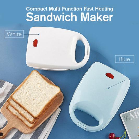🔥 60% OFF INSTANTANÉ ! 🥪 Machine à Sandwich Multifonction - Chauffage Rapide, Design Compact Bleu/Blanc pour Cuisine et Bureau 💙⚡