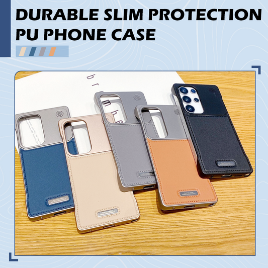 Coque de Téléphone de Protection Fine et Résistante en PU