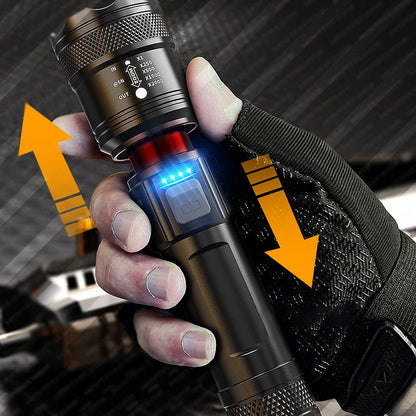 📢📢56 % de réduction – Lampe de Poche Zoomable à 7500 Lumens 🔦🏔️ Étanche IPX7, Rechargeable USB-C & Fonction Power Bank !