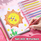 🎨🖊️ Ensemble de stylos à gel scintillants – Couleurs lumineuses, créativité illimitée, des traits qui brillent sur papier, cartes et journaux créatifs, le coffret magique pour petits et grands 🌈✨