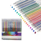 🎨🖊️ Ensemble de stylos à gel scintillants – Couleurs lumineuses, créativité illimitée, des traits qui brillent sur papier, cartes et journaux créatifs, le coffret magique pour petits et grands 🌈✨