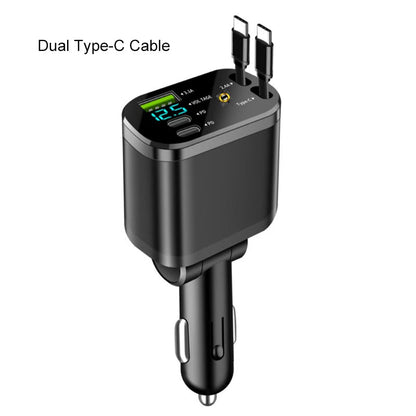 🚗 60% DE RÉDUCTION! ✨ Chargeur Rapide pour Voiture avec Éclairage d’Ambiance Ciel Étoilé – Moderne et Pratique 🌟