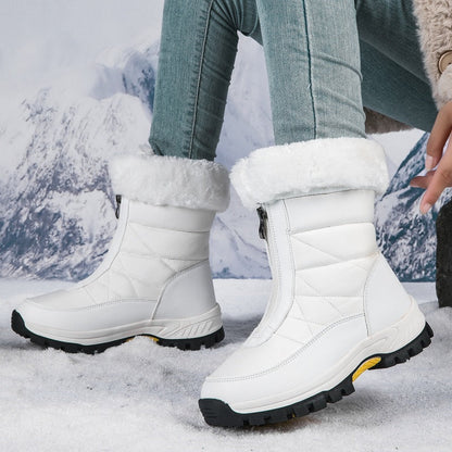 👢 50 % DE RÉDUCTION MAINTENANT ! ✨ Bottes de neige chaudes antidérapantes à fermeture éclair pour femmes - Bottes d'hiver isolantes et résistantes à l'eau pour les temps froids 🌨️🔗