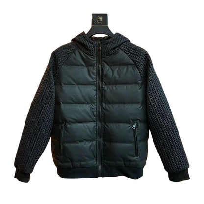🧥Soldes d'hiver 2025 – 50 % de réduction✨👔Veste coupe-vent rembourrée à capuche pour homme