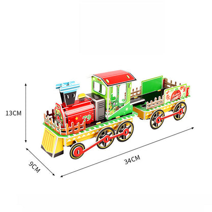 📢📢60 % de réduction !!!🎅Kit de puzzle de Noël 3D à assembler soi-même