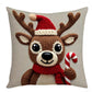 📢📢50% DE RÉDUCTION !!! 🎅Housse de coussin festive avec motif de Noël