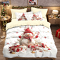 🎄 50 % DE RÉDUCTION MAINTENANT ! ✨ Ensemble de housse de couette 3 pièces festif pour Noël - Polyester brossé doux avec motifs de Noël pour une décoration saisonnière chaleureuse 🛏️❤️