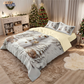 🎄 50 % DE RÉDUCTION MAINTENANT ! ✨ Ensemble de housse de couette 3 pièces festif pour Noël - Polyester brossé doux avec motifs de Noël pour une décoration saisonnière chaleureuse 🛏️❤️