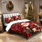 🎄 50 % DE RÉDUCTION MAINTENANT ! ✨ Ensemble de housse de couette 3 pièces festif pour Noël - Polyester brossé doux avec motifs de Noël pour une décoration saisonnière chaleureuse 🛏️❤️