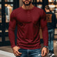 ⚡Offre flash Black Friday ! T-shirt à manches longues slim fit Henley pour homme 🔥50 % de réduction immédiate, le roi du rapport qualité-prix !