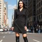 🌟 Robe Blazer à Plis -50% ! 💃 La pièce signature qui allie puissance du tailleur et sensualité de la robe ! ✨