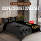 💥50 % DE RÉDUCTION🔥 Élégant ensemble de housse de couette en duvet trois pièces « King & Queen » — Un design raffiné allié à un confort haut de gamme✅✨
