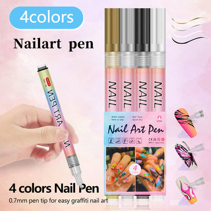 🔥VENTE LIMITÉE 50 % DE RÉDUCTION🔥🎄Promotion Exceptionnelle de Noël🎁Kit de 12 Stylos Professionnels pour Nail Art