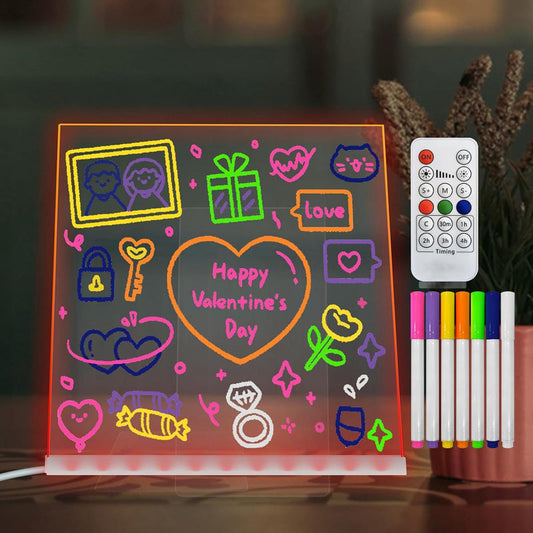 🎁 Offre spéciale Nouvel An : 🔥 50 % DE RÉDUCTION !! ⏳🎨 Tableau à dessin lumineux LED pour enfants