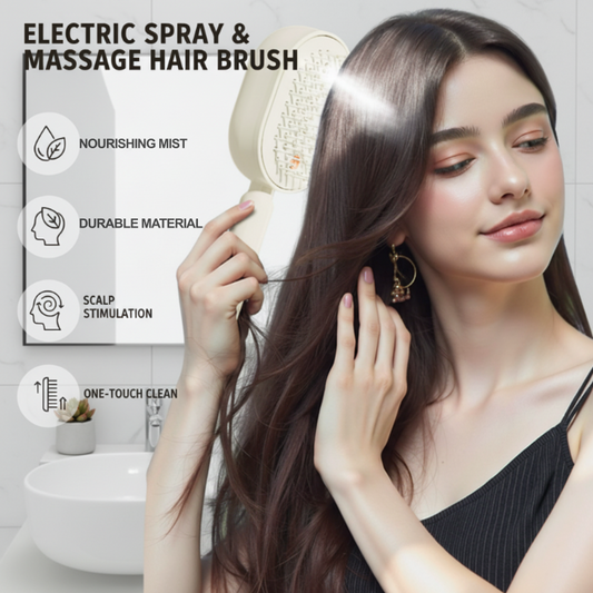 📢📢51% de réduction !! ⏰Peigne de massage électrique à spray✨🔥