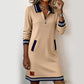 👑Nouveau produit - 60 % de réduction👗Robe à col et manches longues pour femme😍