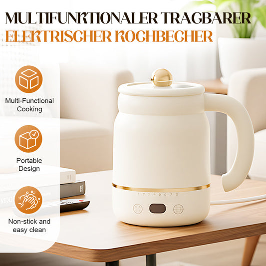 🔥 50% de réduction !🎁Tasse électrique multifonctionnelle – Cuisson + maintien au chaud 24h, céramique antiadhésive, 900 ml ! ☕✨