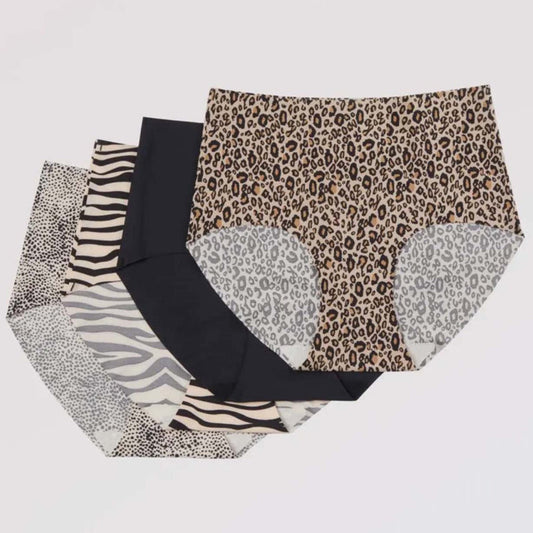 🎁50 % de réduction pour le Nouvel An💕💃 Ensemble de lingerie sans coutures à taille haute, imprimé animalier
