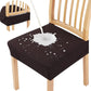 📢📢 3+3 GRATUITS⏰Housse de chaise hydrofuge à motif jacquard en losanges – Pour chaises de salle à manger, d'hôtel et de maison 🪑✨