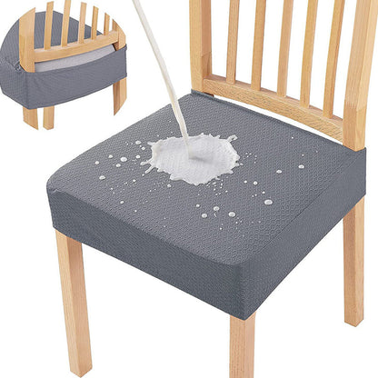 📢📢 3+3 GRATUITS⏰Housse de chaise hydrofuge à motif jacquard en losanges – Pour chaises de salle à manger, d'hôtel et de maison 🪑✨