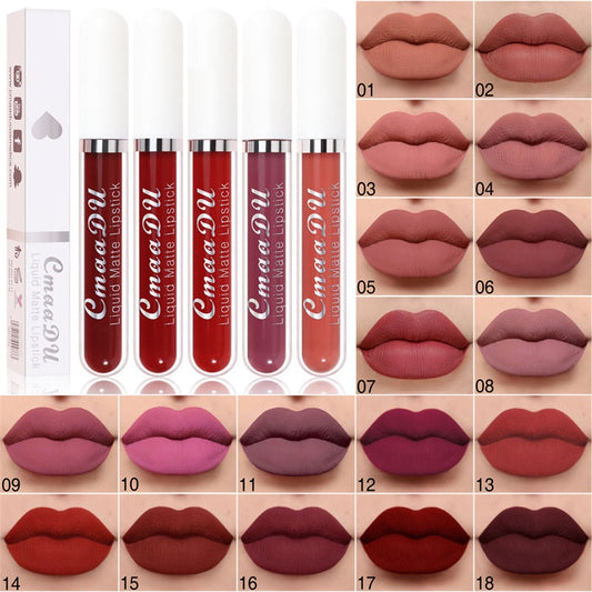 📢📢55 % DE RÉDUCTION⏰Rouge à lèvres liquide mat et waterproof 18 couleurs💄✨