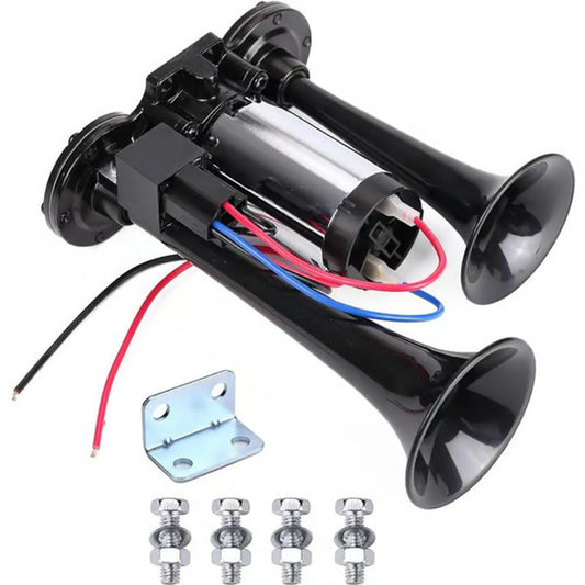 ⏳🔥LIMITED-TIME 58% OFF! ⏰🚨 Train Air Horn 120dB – Fits Trucks, Cars & Boats | 12V/24V, Waterproof & Tool-Free Install 🚛🔊