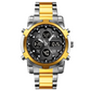 📢📢60% DE RÉDUCTION !! ⏰ Montre Analogique-Numérique Militaire Étanche pour Hommes – 48mm, Multifonction & Bracelet en Acier Inoxydable ! 🕰️💪