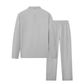📢📢60 % de réduction !! ⏰Ensemble sweat-shirt en maille gaufrée et pantalon droit pour homme