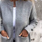 📢 60 % DE RÉDUCTION !! ⏰ Cardigan zippé en maille pour femme💃 — Doux, confortable et polyvalent, disponible jusqu'à la taille 4XL !🌸