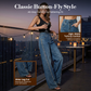 💎 Star de Soirée | Jean Bootcut Pailleté | Look Glamour Instantané 🌟【Promo Éclair】