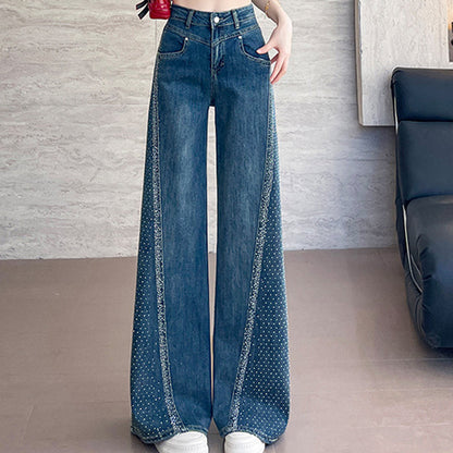 💎 Star de Soirée | Jean Bootcut Pailleté | Look Glamour Instantané 🌟【Promo Éclair】